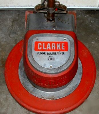 Clarke fm 2000 floor maintainer buffer polisher sander 