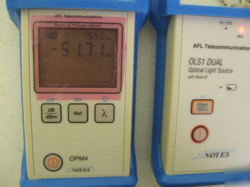 Noyes OPM4-2D powermeter & OLS1D optical light source