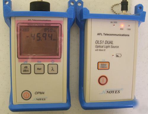 Noyes OPM4-2D powermeter & OLS1D optical light source