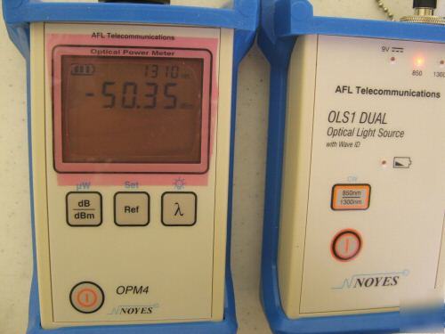 Noyes OPM4-2D powermeter & OLS1D optical light source