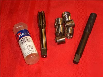 Recoil set 5/8 -11 with sti tap+inserting tool+inserts