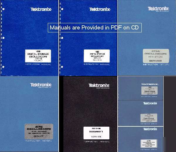 Tek 468 service manuals 2 volume set plus -please read-