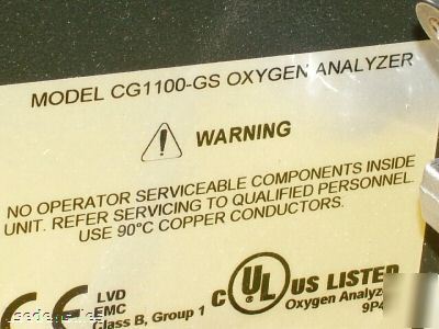 Dycor ametek CG1100-gs oxygen analyer 