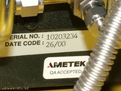 Dycor ametek CG1100-gs oxygen analyer 