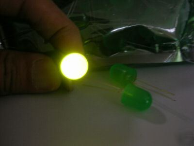 250,super bright 6000MCD 10MM green diffused led,G10