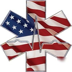 Emt ems mfr medic decal reflective 12