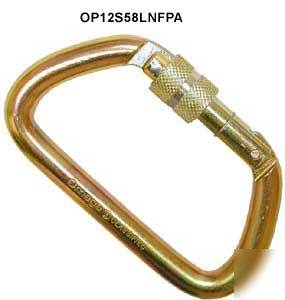 New brand - omega pacific steel rescue carabiner - nfpa