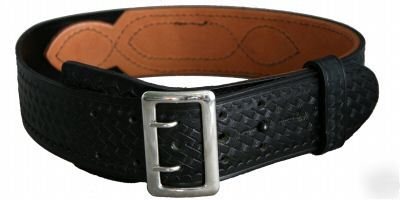 Hwc basketweave leather sam browne duty belt sz 34