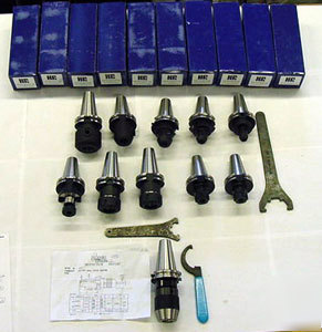 13 pcs. the best cat 40 cnc start-up tooling kit