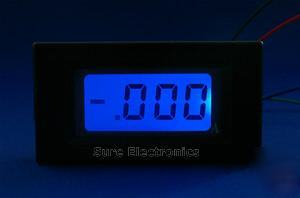 3Â½ digital blue lcd dc 0~Â±2A amp panel meter