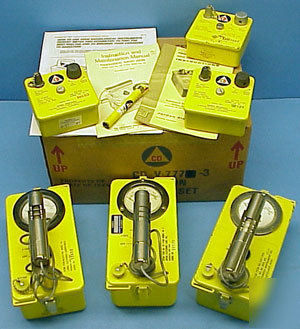 3 victoreen v-777 civil defense geiger counter 700 set