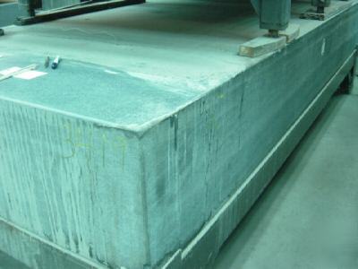Granite surface plate with heavy metal stand 5FT x 12FT