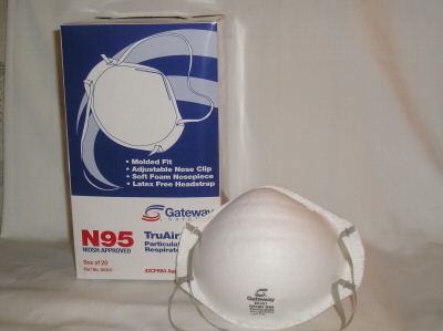 N95 particulate respirator gateway safety truair 80301