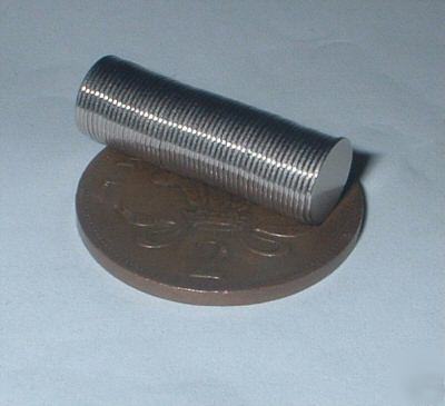 Neodymium rare earth magnets - 8*0.5MM discs qty 25