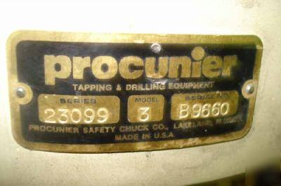 Procunier screw tapping machine complete w/ controls