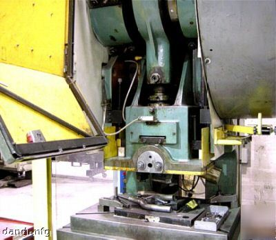 Punch press 100 ton obi open back straight s air clutch