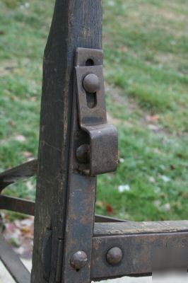 Vintage heavy duty old hand truck dolly welding cart