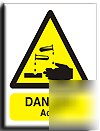 Danger acid sign-s. rigid-300X400MM(wa-009-rm)