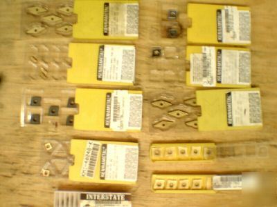 New kennametal carbide inserts different sizes in boxes