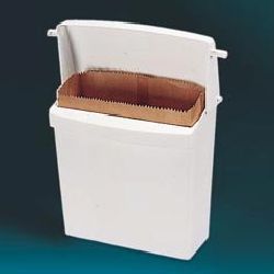 Wall-mount receptacle and liner bags-rcp 6140 whi