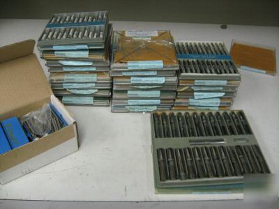 Lot of deltronic pin gages 22 boxes with misc box