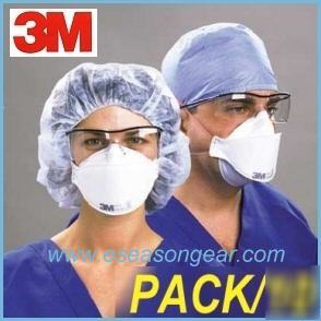 3M 1870 N95 respirators surgical masks, pack/10, flu