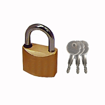 Brass padlock 60MM 3PHILLIP key