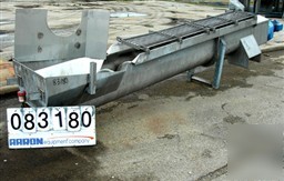 Used: incline screw conveyor, 304 stainless steel. 14